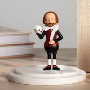 Shakespeare Art Toy in Burgundy and Black